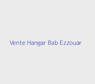 Vente Hangar  Alger